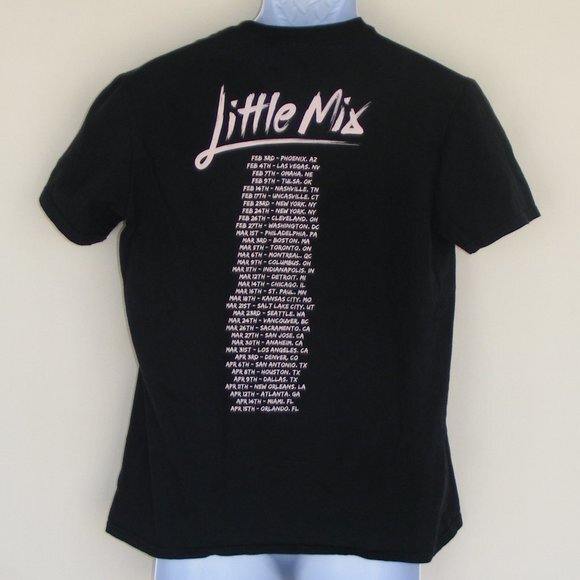 LITTLE MIX Concert Tshirt, M, Girl group, Black SS - Picture 5 of 9
